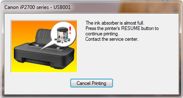 Cara Reset Printer Canon IP2770