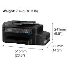 Máy in Phun 04 màu Đa năng Epson L655 in, scan, copy, Fax, Đảo mặt, wifi
