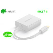 Cáp chuyển đổi USB Type-C to VGA Ugreen UG-40274