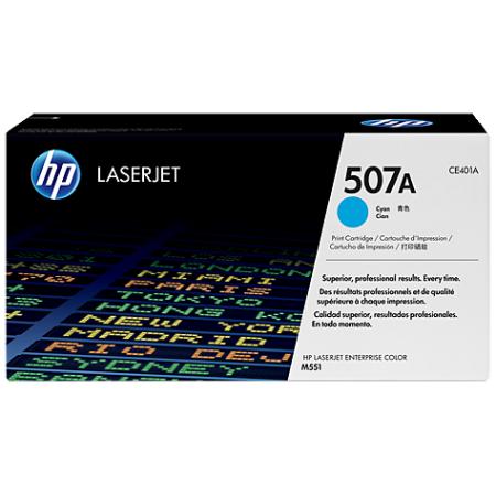 Mực in Laser màu HP 507A Cyan (CE401A) - Màu Xanh - Dùng cho máy in HP M551N, 551DN, 551XH
