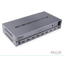 Bộ chia cổng HDMI 1 ra 8 Dtech DT-7148 Hỗ trợ 4Kx2K chính hãng