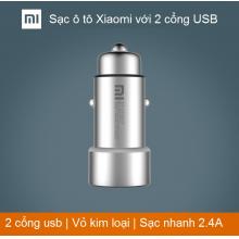 Sạc ô tô Xiaomi Mi Car Charger 2 cổng USB Silver