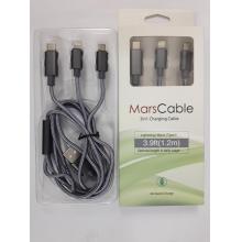 Cable sạc 3 trong 1 MarsCable Lightning / Micro USB / Type C hàng chính hãng Singapor