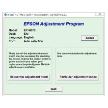 Phần mềm reset EP-M570T ink pad counter ADJPROG, Key reset tràn bộ đếm máy in Epson EP-M570