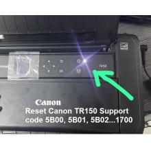 Phần mềm reset Canon TR150 Support code Error 5B00, 5B01, 5B02...1700, Key reset tràn bộ đếm mực thả...