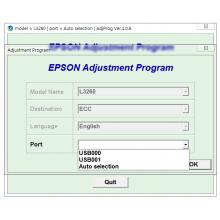 Phần mềm reset Epson L3260 lỗi E-11, Key reset tràn bộ nhớ máy Epson L3260 