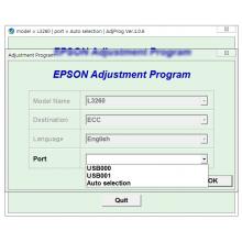 Phần mềm reset Epson L3260 lỗi E-11, Key reset tràn bộ nhớ máy Epson L3260