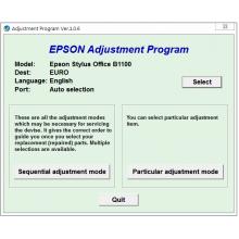 Phần mềm reset Epson B1100 Adjustment Program