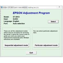 Reset Epson ET-2812 Service Adjustment Program FIX error E-11