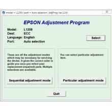 Epson L1259 (ECC) Service Adjustment Program