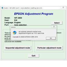 Epson XP 3100 XP 3105, WF-2830, WF-2850, XP-4100, XP-4105 Adjustment Program