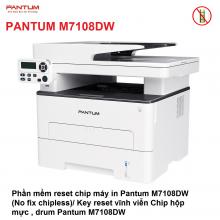 Phần mềm reset Pantum M7108DW, Key khóa chip mực máy in M7108DW