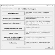 Epson Surecolor SC-F2100 Service Adjustment Program, DTG Garment Printer