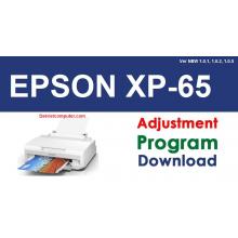 Reset Epson XP-65 Adjustment Program