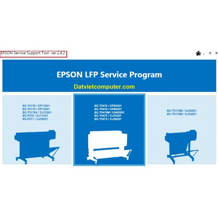 EPSON Service Support Tool Ver.1.8.2, Download Reset Epson SureColor F570, T3170, T3170x, T5170, T3470, T5470
