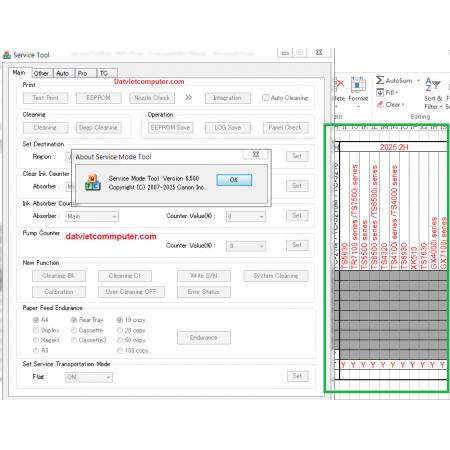 CANON SERVICE TOOL V6500 FULL KEYGEN, Canon Service Tool ST6500, ST 6.500 NEW 2025