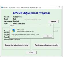 Reset Epson Artisan 837 Adjustment Program Reset Epson Artisan 837 Adjustment Program