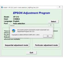 Reset Epson XP-212, XP-215, XP-312, XP-313, XP-315, XP-412, XP-413, XP-415 Adjustment Program