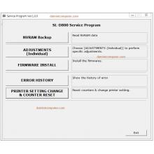 Phần mềm Reset Epson SL-D800 Adjustment Program