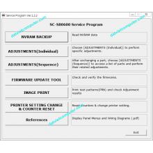 Epson SureColor SC-S80600 Series Service Program