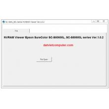 NVRAM Viewer Epson SureColor SC-S60600L, SC-S80600L series Ver.1.0.2