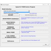 Service Program Plotter Epson SC-F9200 + Service Manual