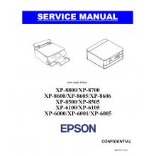 Service Manual XP-8700, XP-8600, XP-8605, XP-8606, XP-8500, XP-8505, XP-6100, XP-6105, XP-6000, XP-6001, XP-6005 Epson