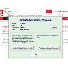 Reset Epson ET-4500 Adjustment Program