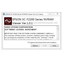 Epson SC-F2200, F2270 Series NVRAM Viewer Ver.1.0.1 setup