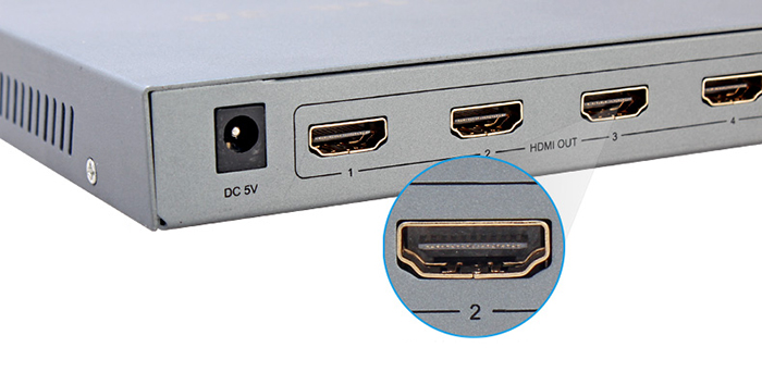 Bộ chia cổng HDMI 1 ra 8 Dtech DT-7148