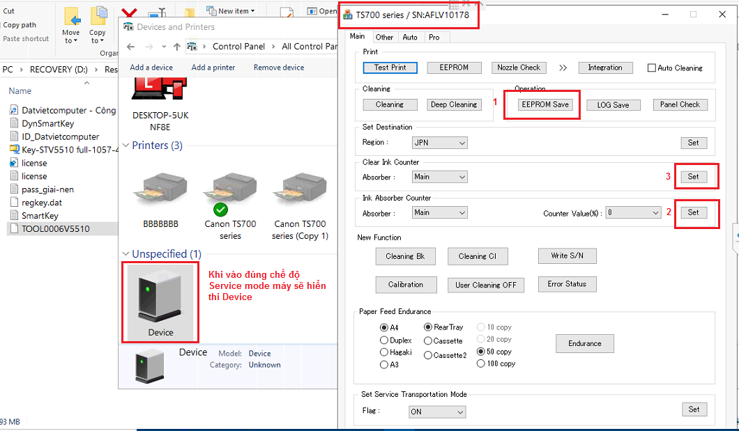 Canon Pixma TS5150 Resetter Service Tool Download